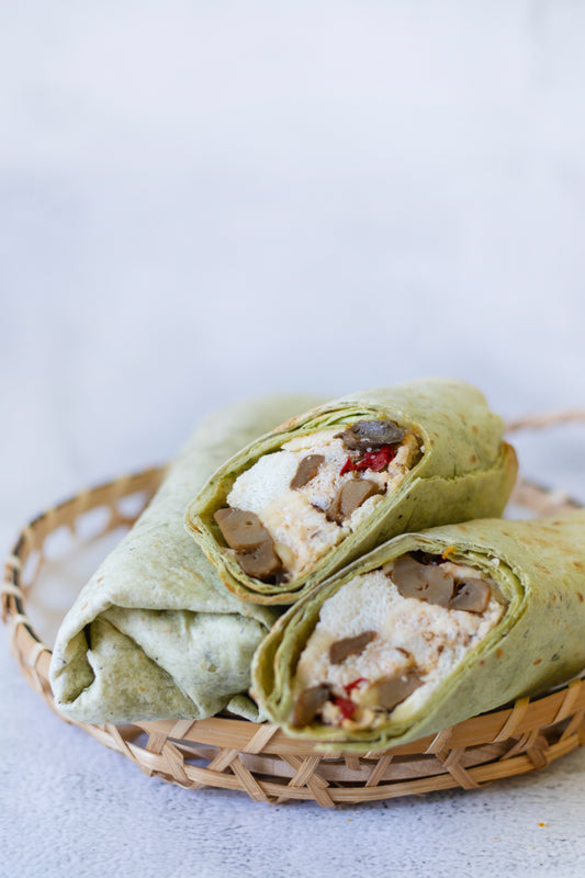 Egg white & mushroom with Avocado wrap